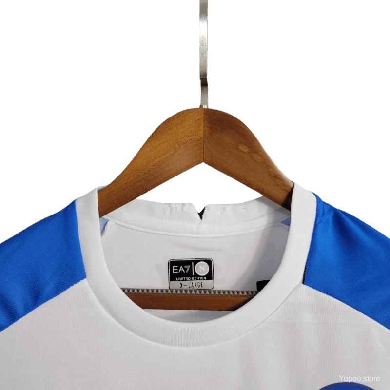 2023/2024 Napoli Face Game Lozano White Kit - Fan Version