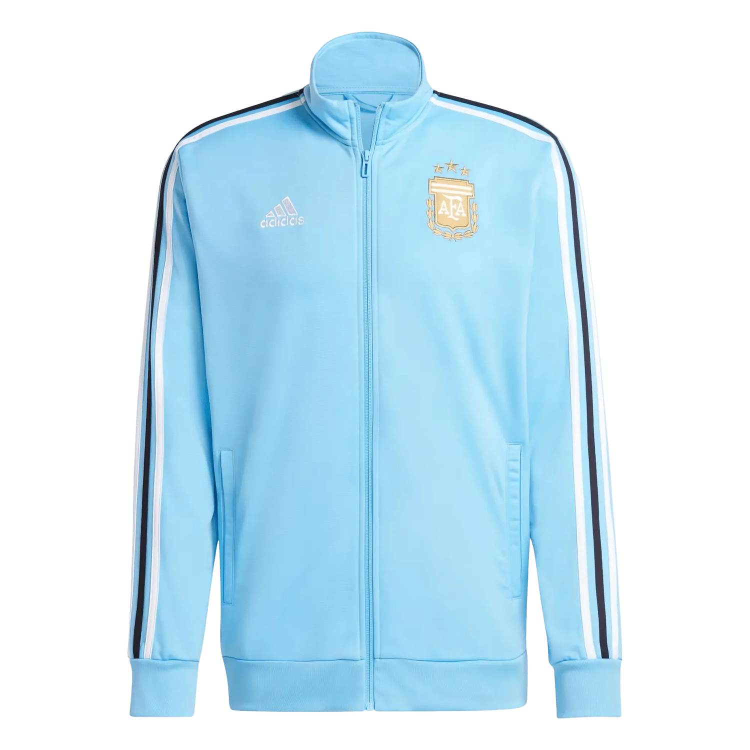 2024 Argentina Blue Full Zipper Jacket + Long Pants