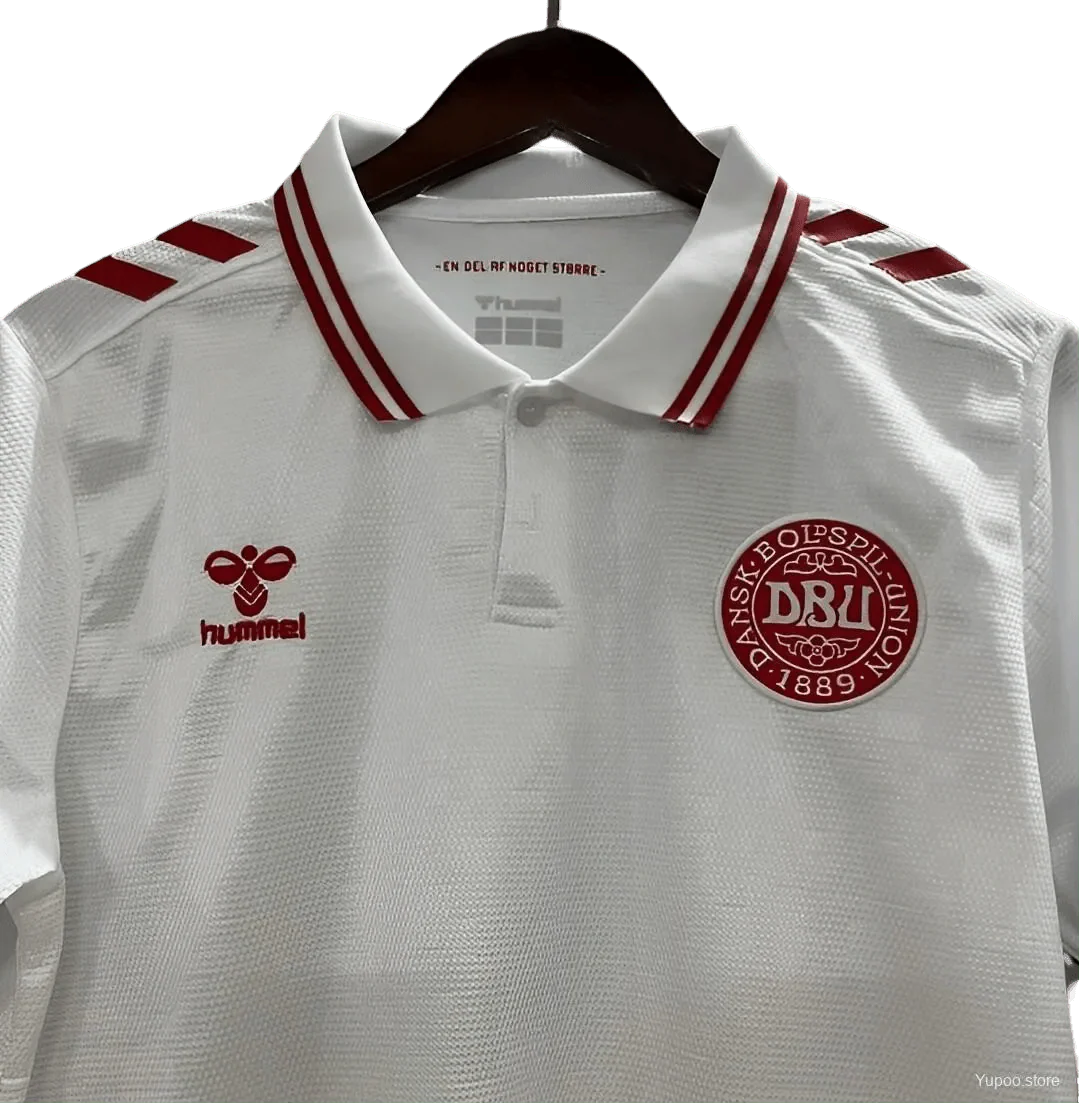 2024 Denmark Soccer Jersey Away - Fan Version