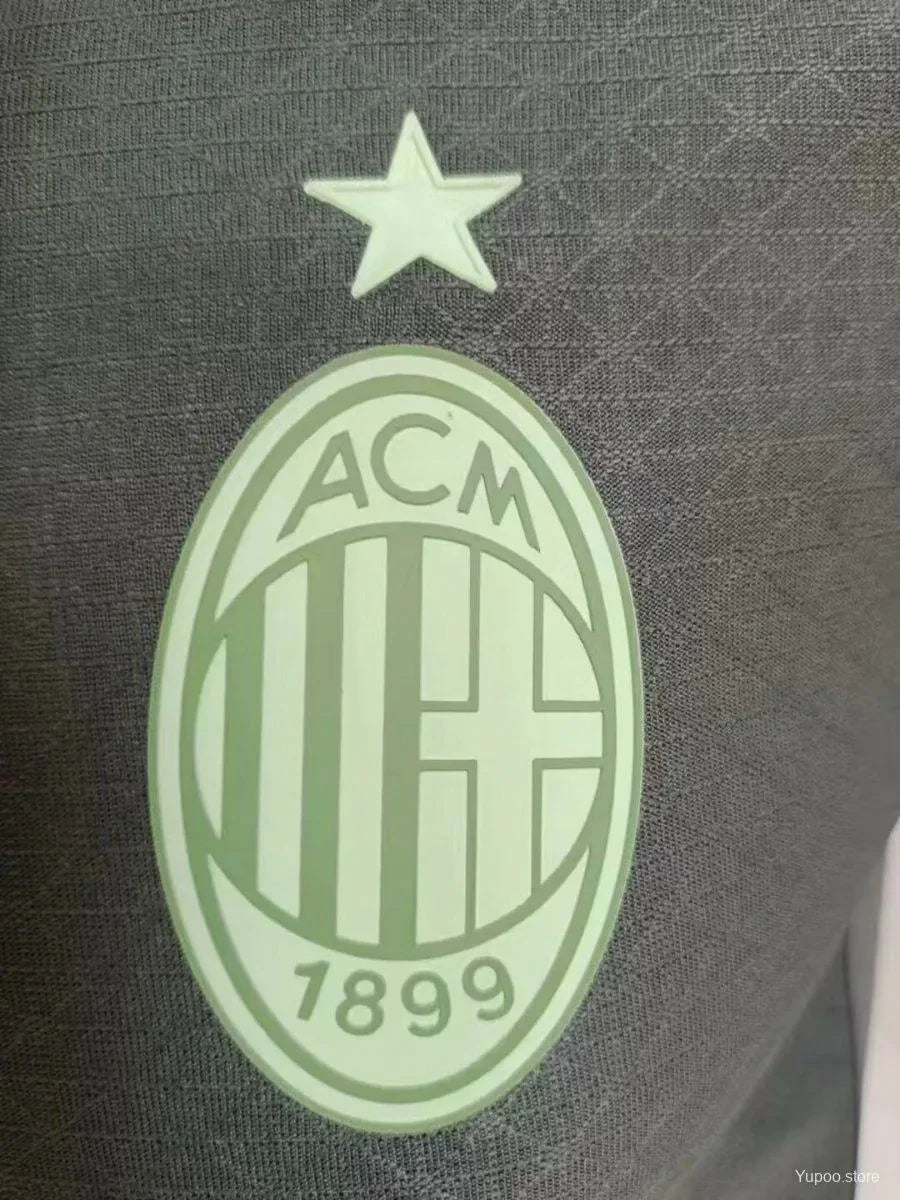 AC Milan Third Kit 2024 Player Version Shadow Grey