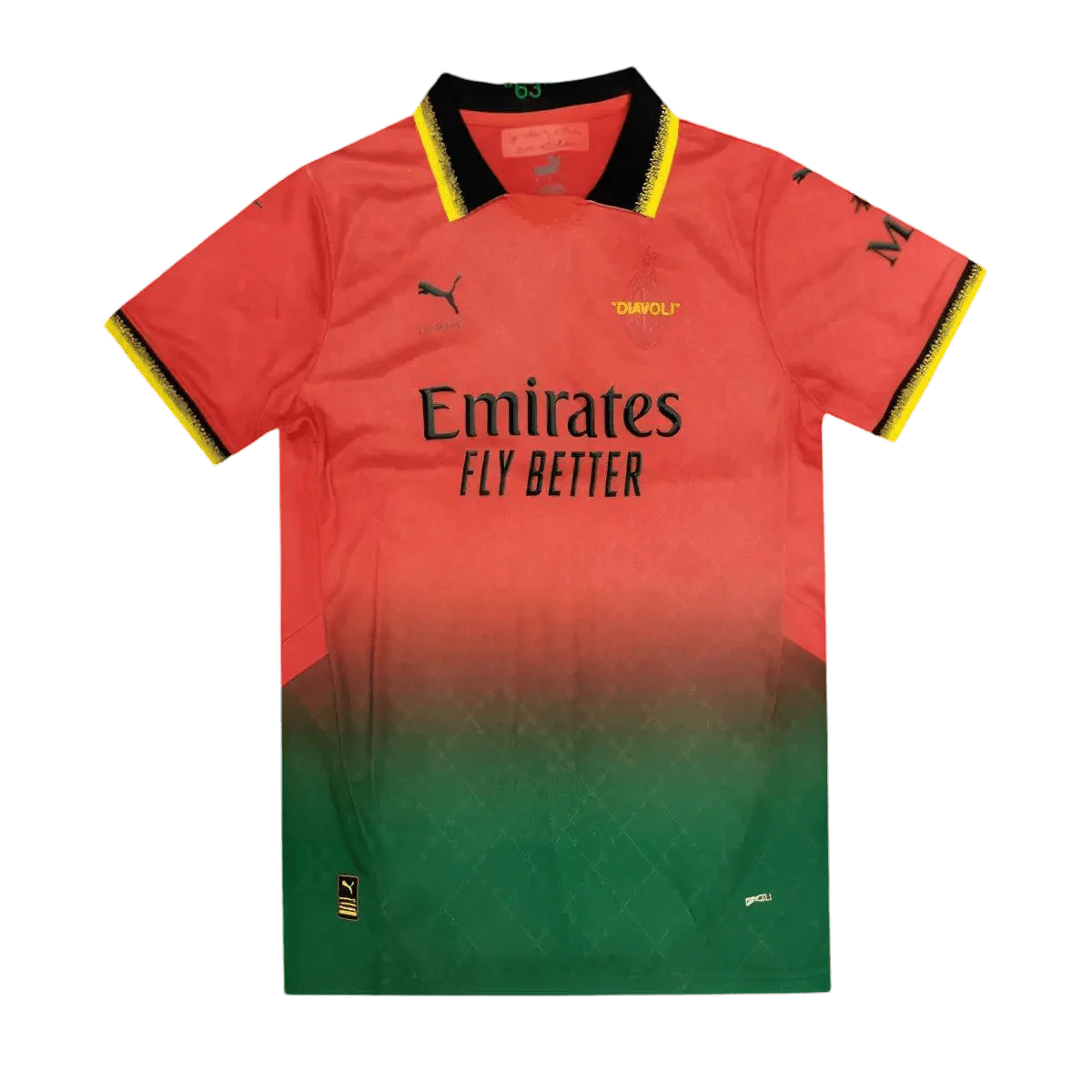 AC Milan Off White Jersey Red 2024 Fan Version Limited