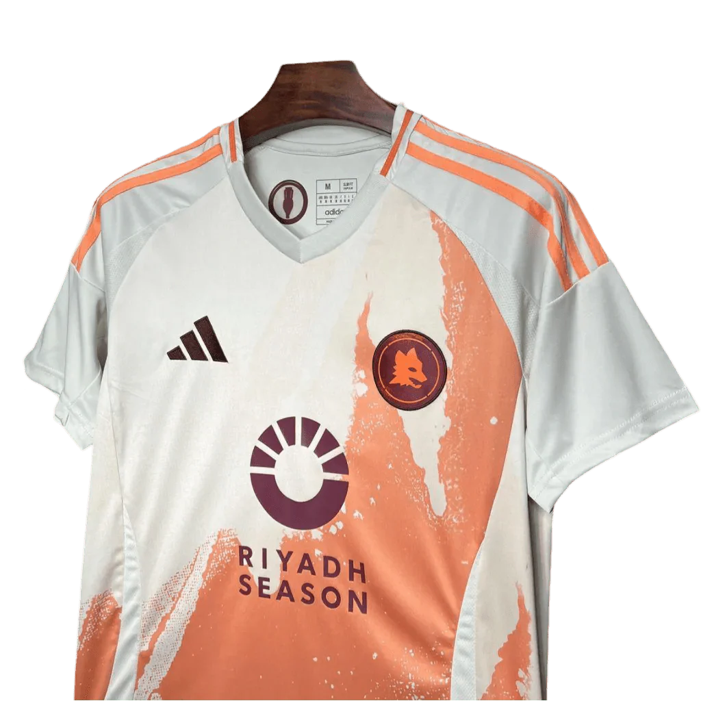 AS Roma Away Jersey 2024/25 Fan Version Orange White