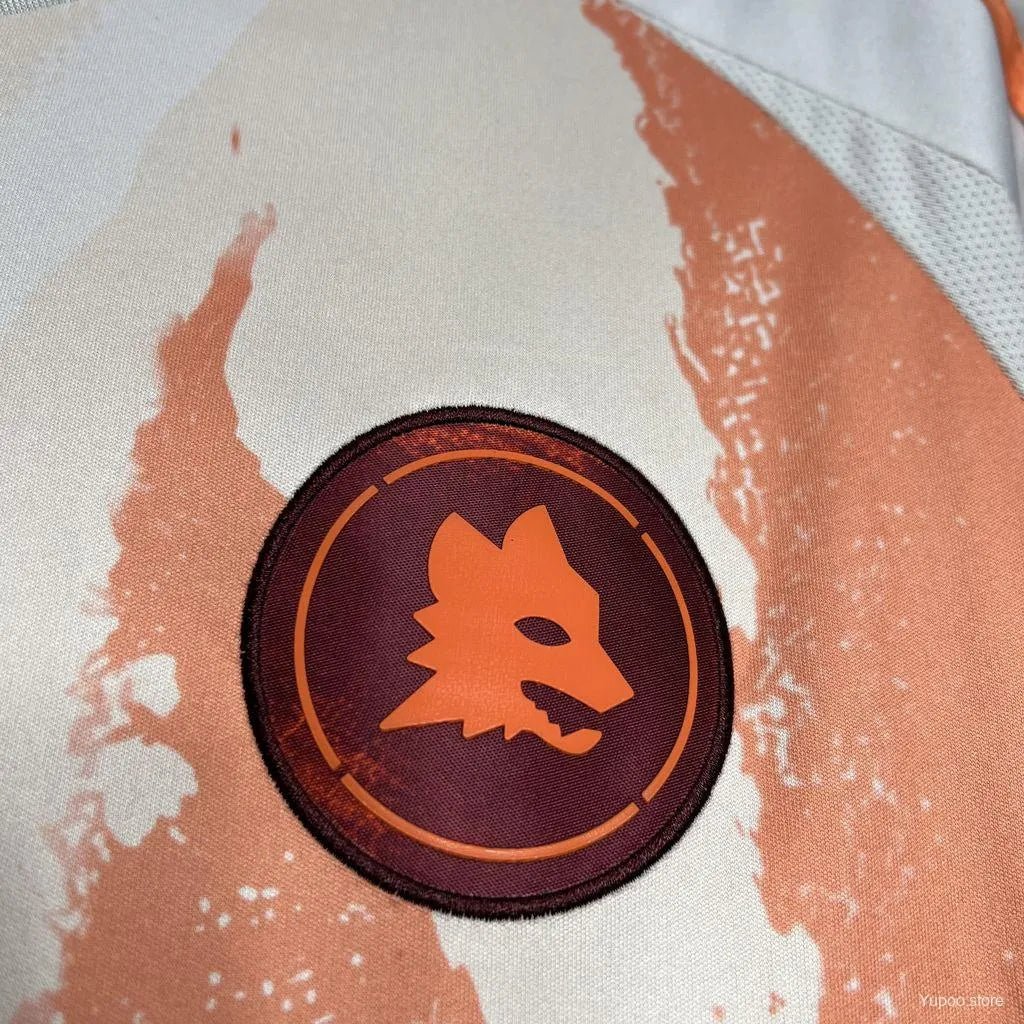 AS Roma Away Jersey 2024/25 Fan Version Orange White