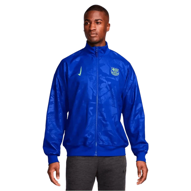 2024/2025 Barcelona Blue Full Zipper Jacket + Long Pants