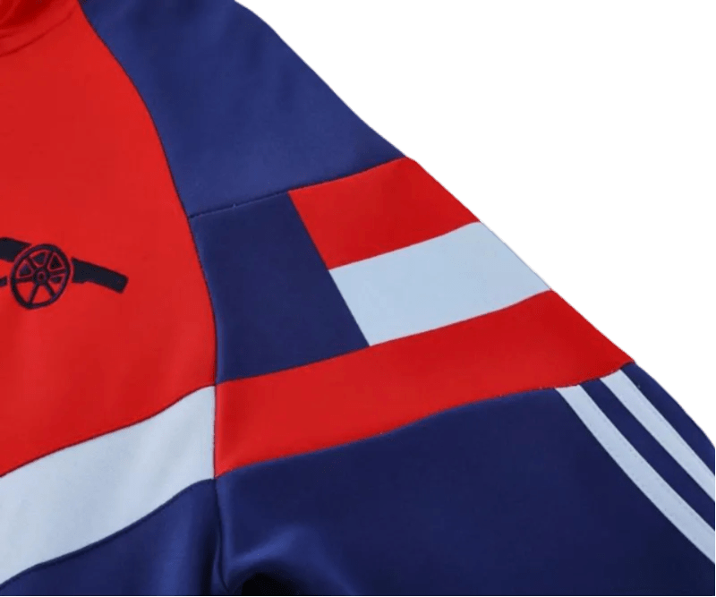 2024/2025 Highburry Blue & Red Full Zipper Jacket + Long Pants