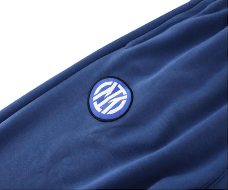 2024/2025 Inter Milan Blue Hoodie Full Zipper Jacket + Long Pants