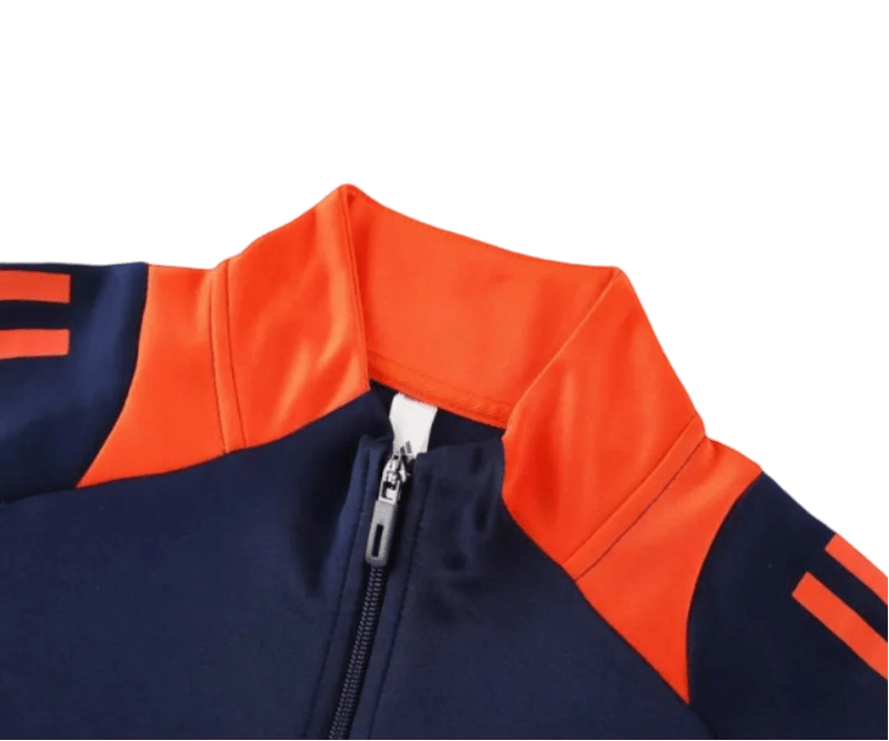 2024/2025 Newton Heath Navy & Orange Full Zipper Jacket + Long Pants