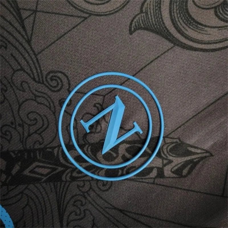 Napoli Third Jersey 2024/25 Black Fan Version Samurai