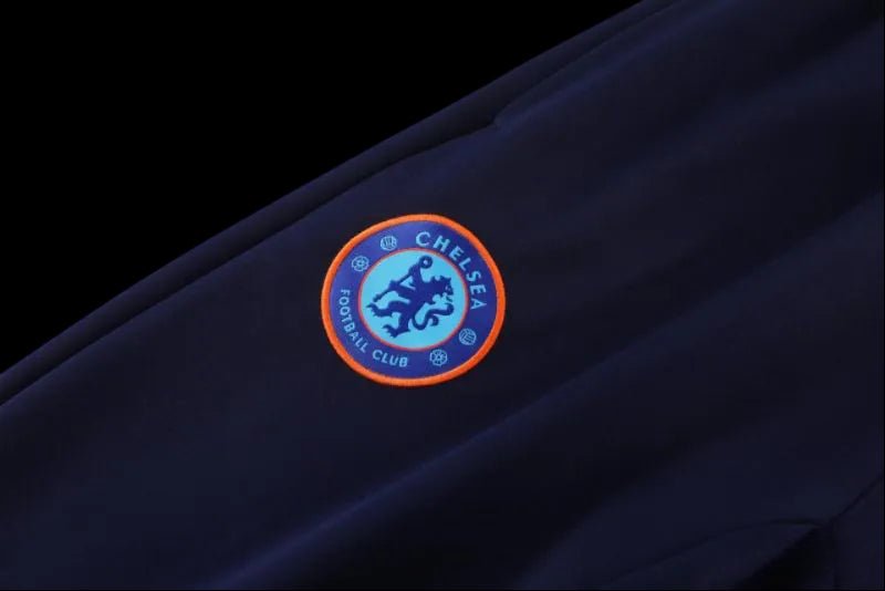 2024/2025 The Blues Dark Blue Full Zipper Jacket +Long Pants