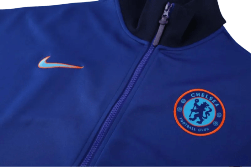 2024/2025 The Blues Dark Blue Full Zipper Jacket +Long Pants