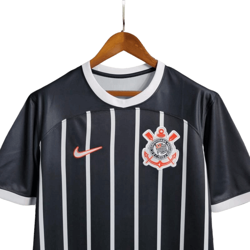 Corinthians Jersey Away 23/24 Kit Fan Version Black
