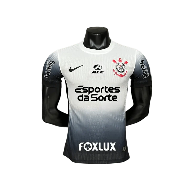 Corinthians Jersey Home 2024-2025 Black White Gradient
