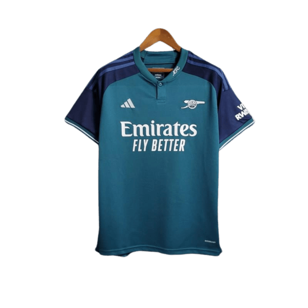Arsenal Third Kit 23/24 Fan Version Blue Teal Design