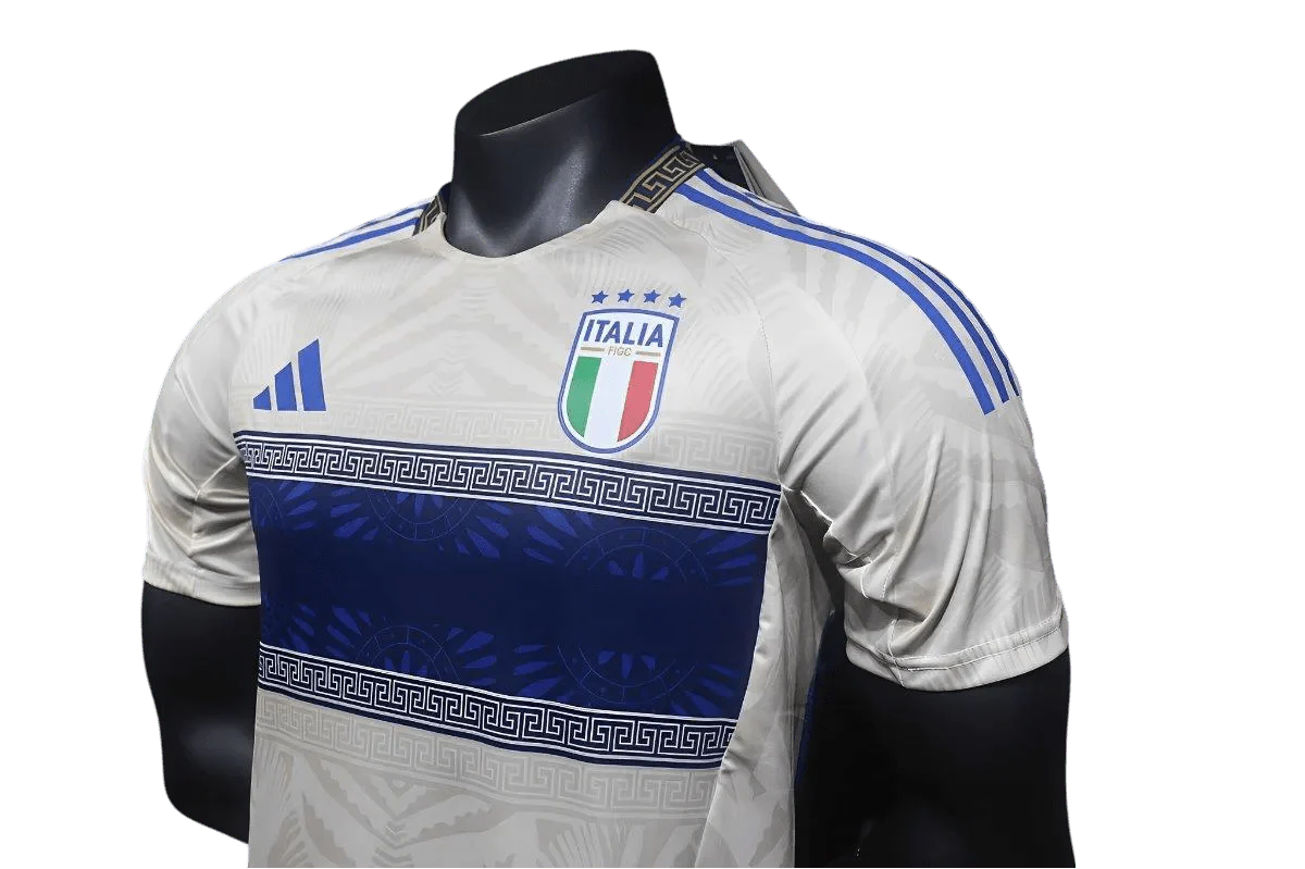 Italy Versace Jersey White Greek Pattern - Renaissance Edition