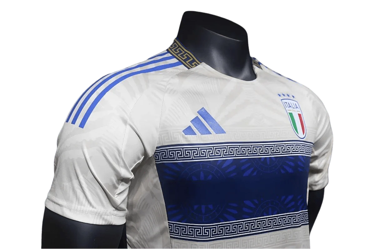 Italy Versace Jersey White Greek Pattern - Renaissance Edition