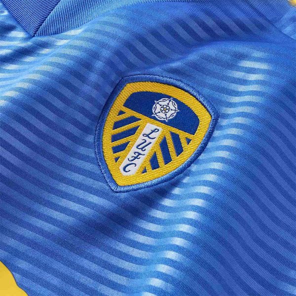 Leeds United Away Kit 25/26 Fan Version Blue Yellow