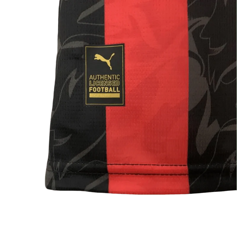AC Milan Home Kit 2025 Fan Version Flames