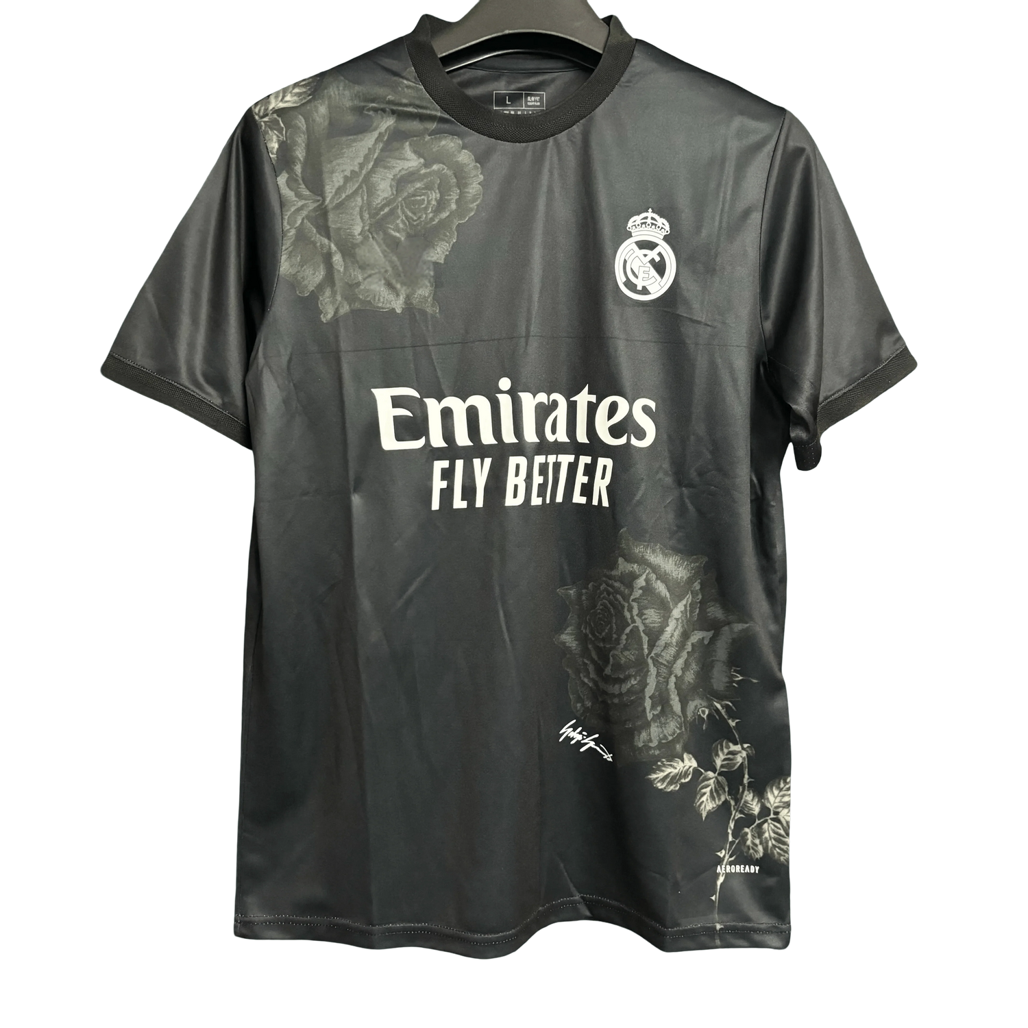 Real Madrid Black Flower Jersey - 2025/2026 Special Edition Fan Version