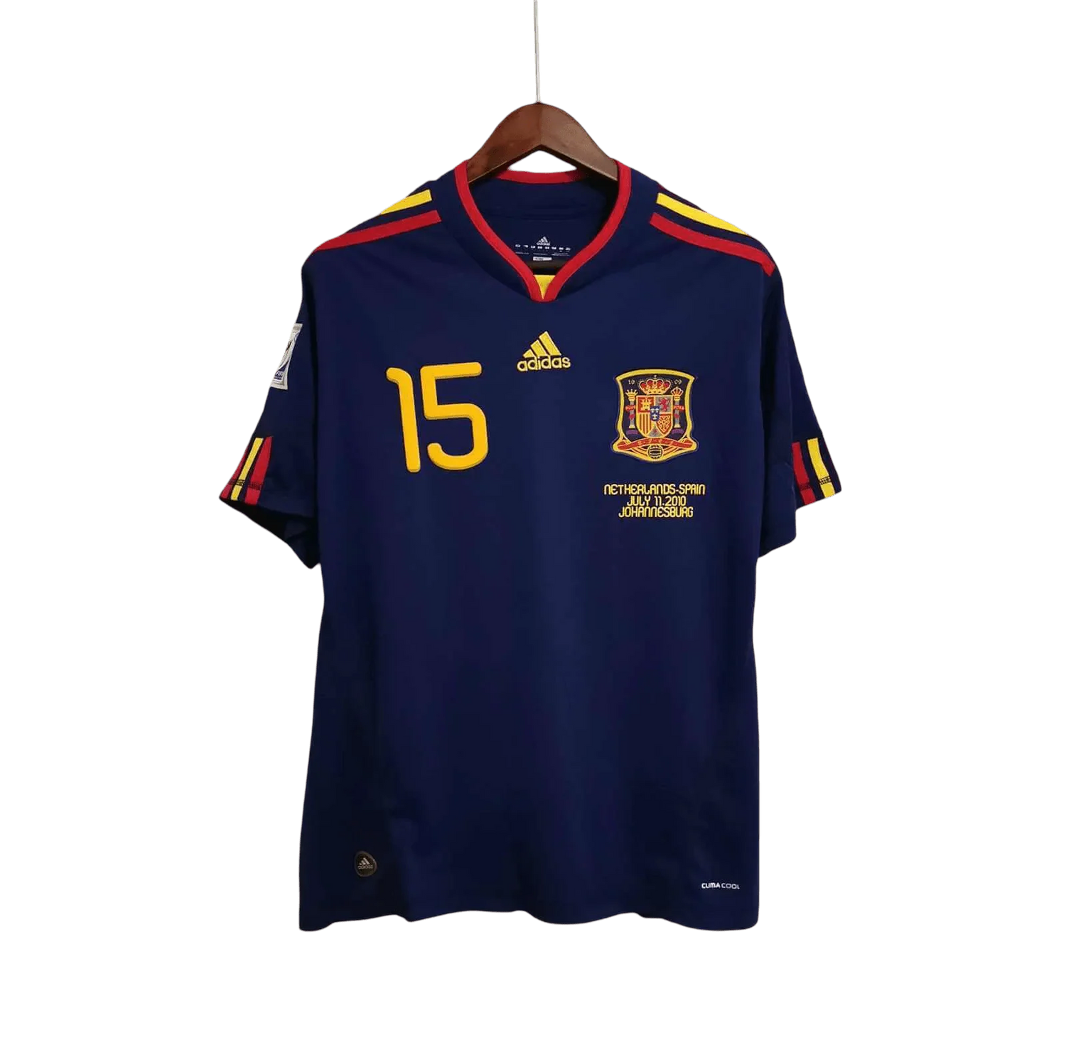 Spain 2010 kit - Retro Jersey World Cup Away Fan Version