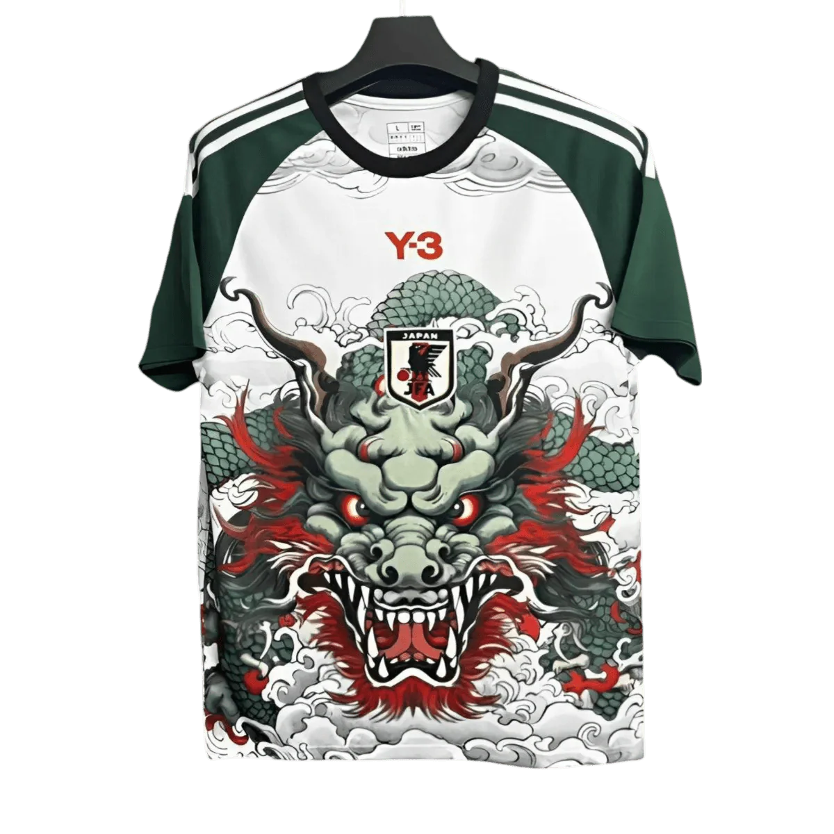 Y3 Japan Jersey Green White Dragon - Japan Anime Jersey