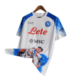 2023/2024 Napoli Face Game Lozano White Kit - Fan Version