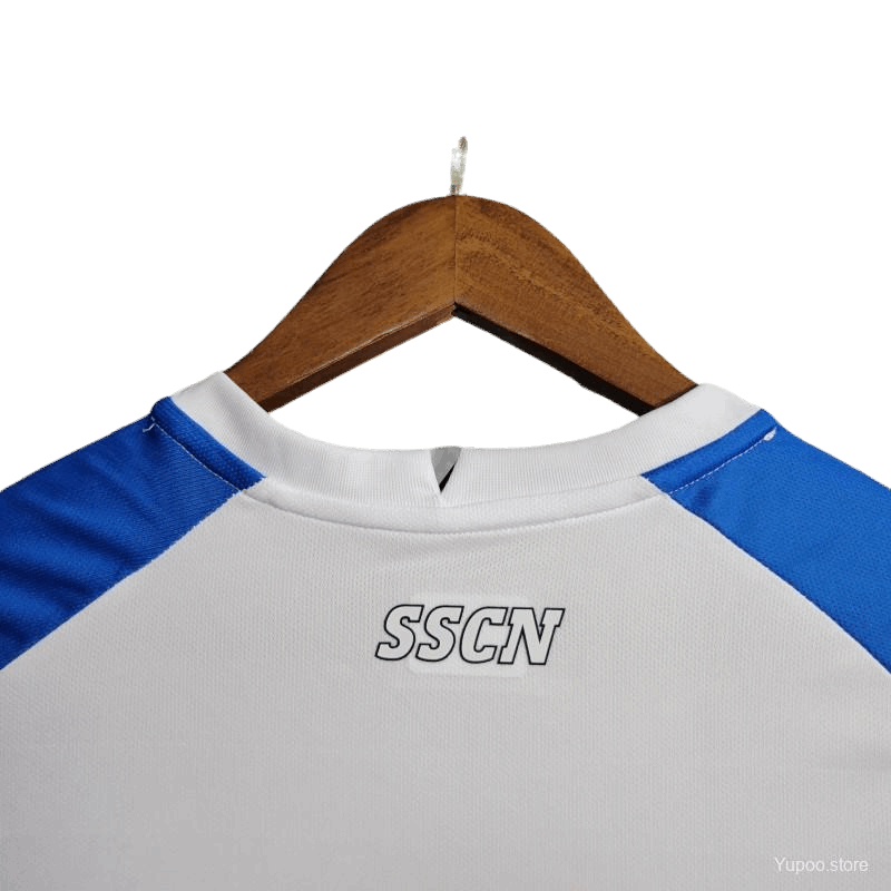 2023/2024 Napoli Face Game Lozano White Kit - Fan Version