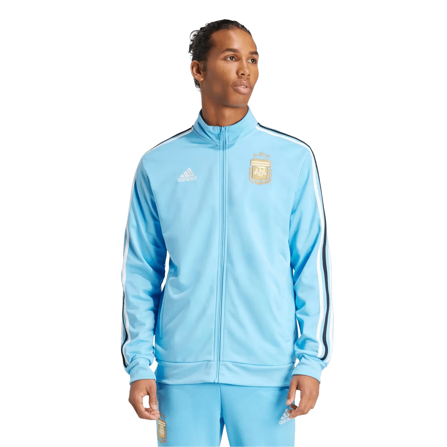 2024 Argentina Blue Full Zipper Jacket + Long Pants