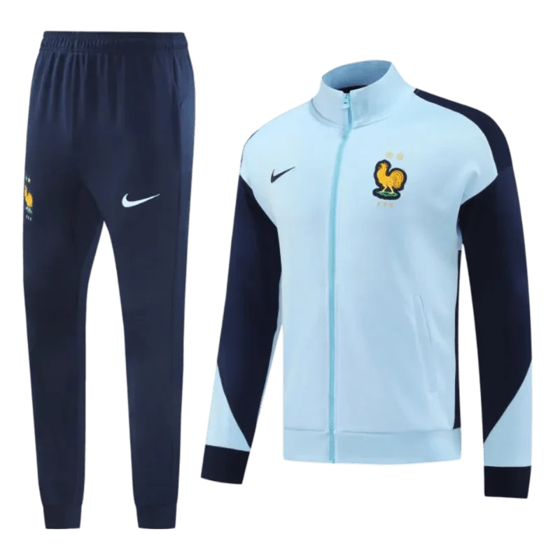 2024 France Football Tracksuit Light Blue