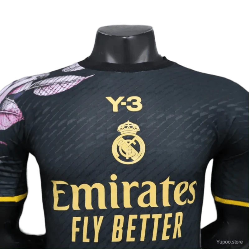 2024 Los Blancos x Y3 Black Special Kit - Player Version | GOATKITS Store