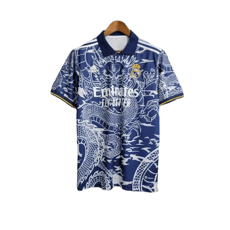 Los Blancos Dragon Jersey Blue and White Edition