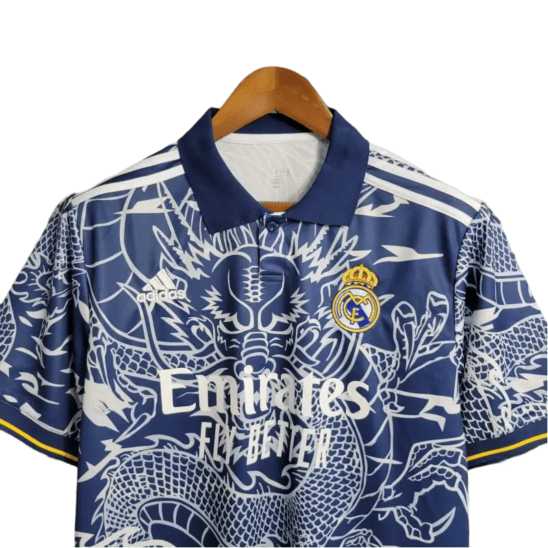 Los Blancos Dragon Jersey Blue and White Edition
