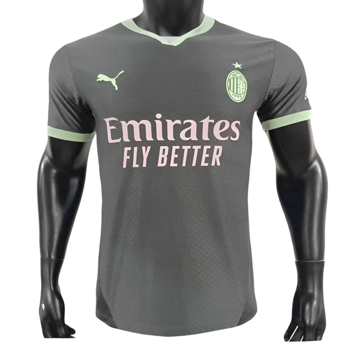 AC Milan Third Kit 2024 Player Version Shadow Grey