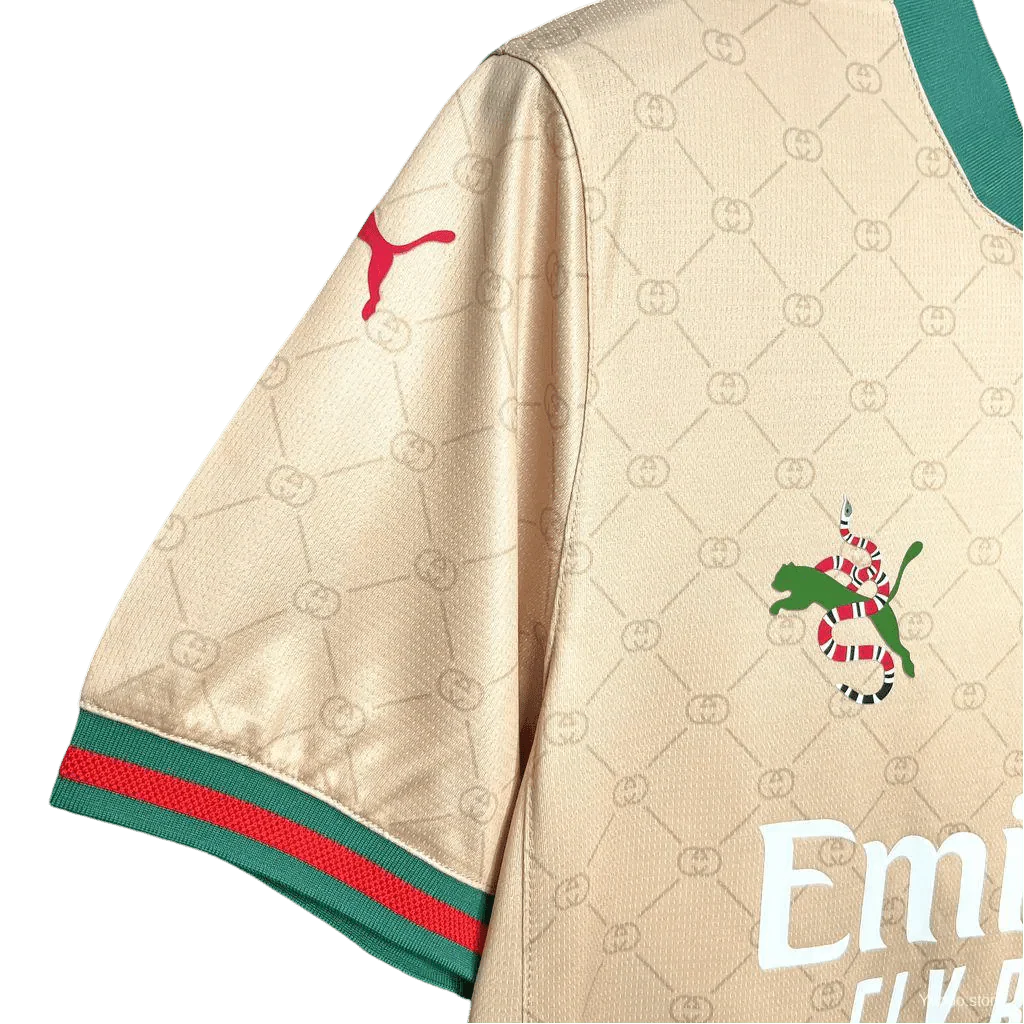 AC Milan Gucci Jersey Golden 125th Anniversary Limited