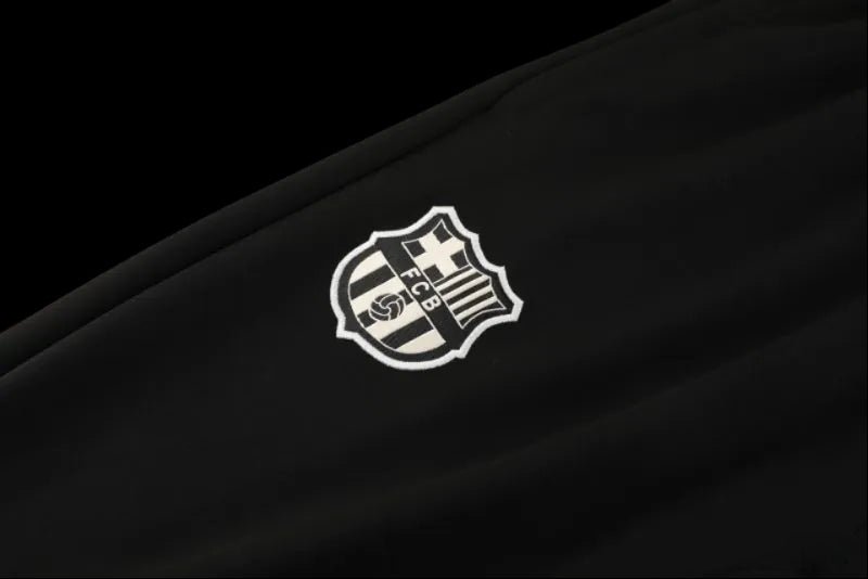 2024/2025 Barcelona Black Full Zipper Jacket + Long Pants