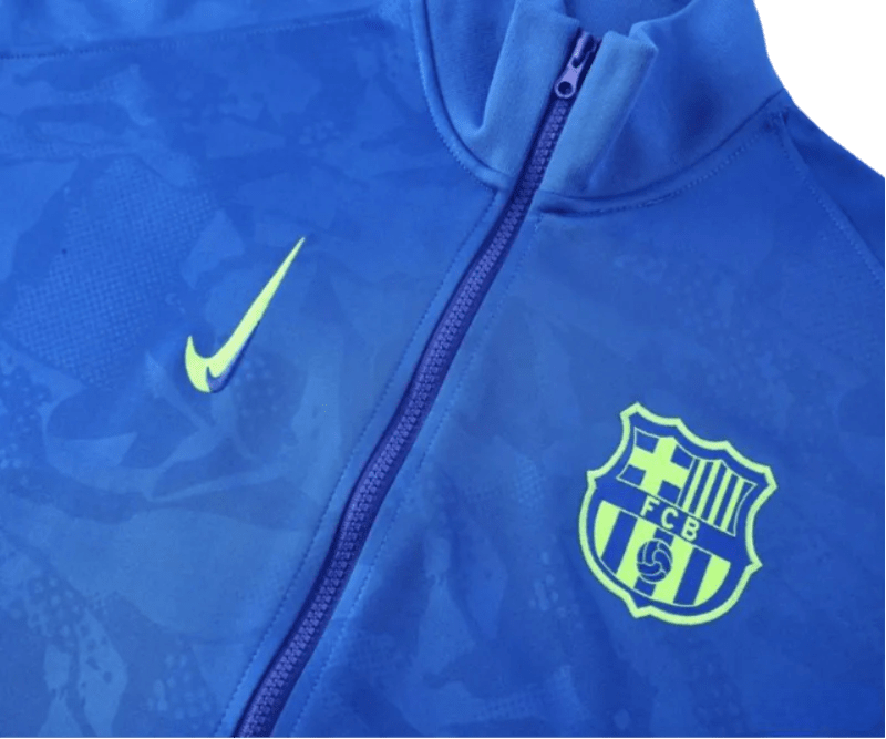 2024/2025 Barcelona Blue Full Zipper Jacket + Long Pants