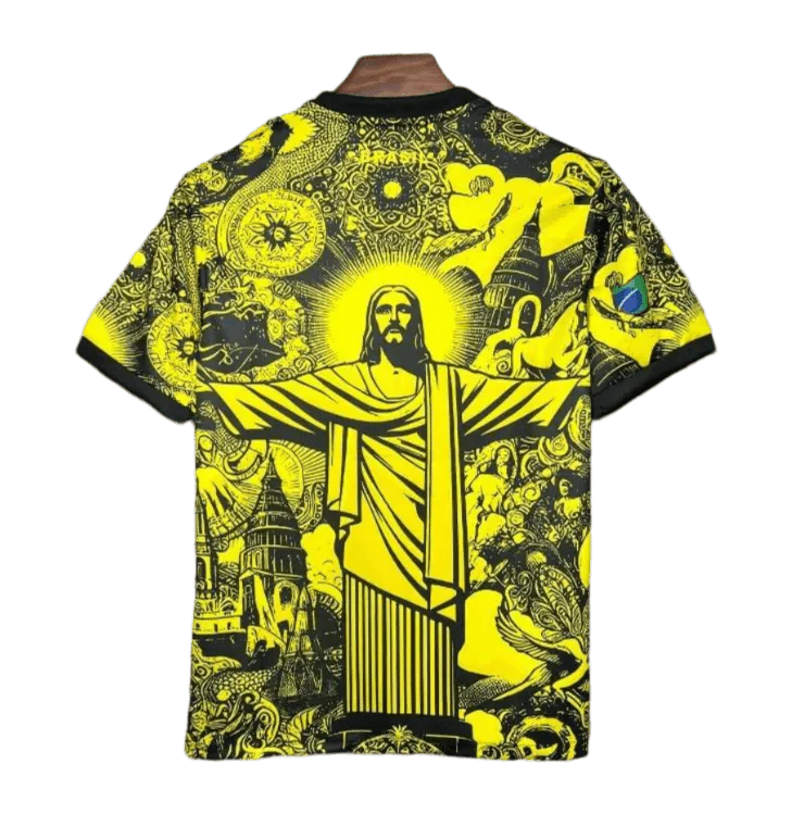 2024/2025 Brazil Jesus Special Kit - Yellow Fan Version