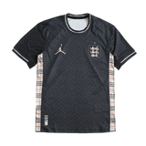 2024/2025 ENGLAND Euro Jordan x Burberry Black Special Edition kit – Fan Version
