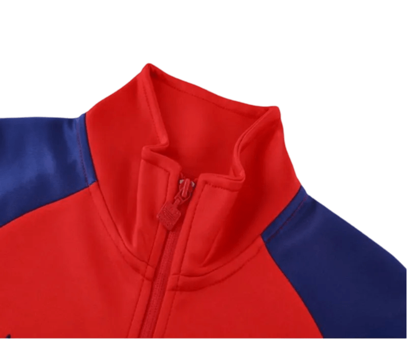 2024/2025 Highburry Blue & Red Full Zipper Jacket + Long Pants