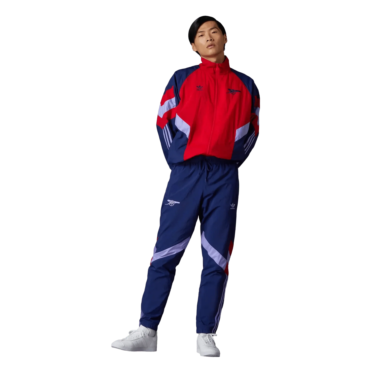 2024/2025 Highburry Blue & Red Full Zipper Jacket + Long Pants