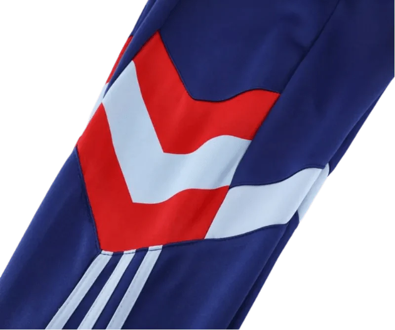 2024/2025 Highburry Blue & Red Full Zipper Jacket + Long Pants