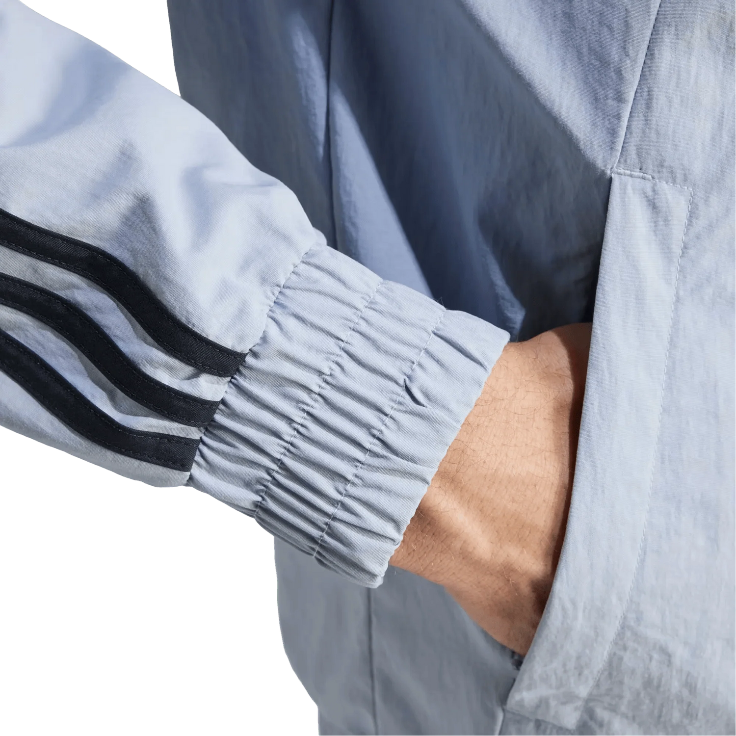 2024/2025 Juventus Light Blue & Black Full Zipper Jacket + Long Pants