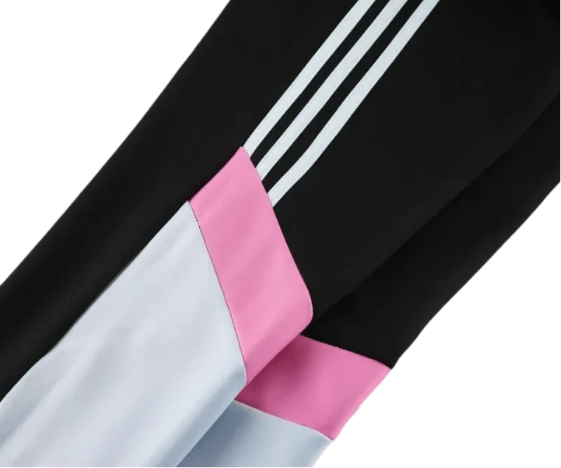 2024/2025 Juventus Light Blue & Black Full Zipper Jacket + Long Pants