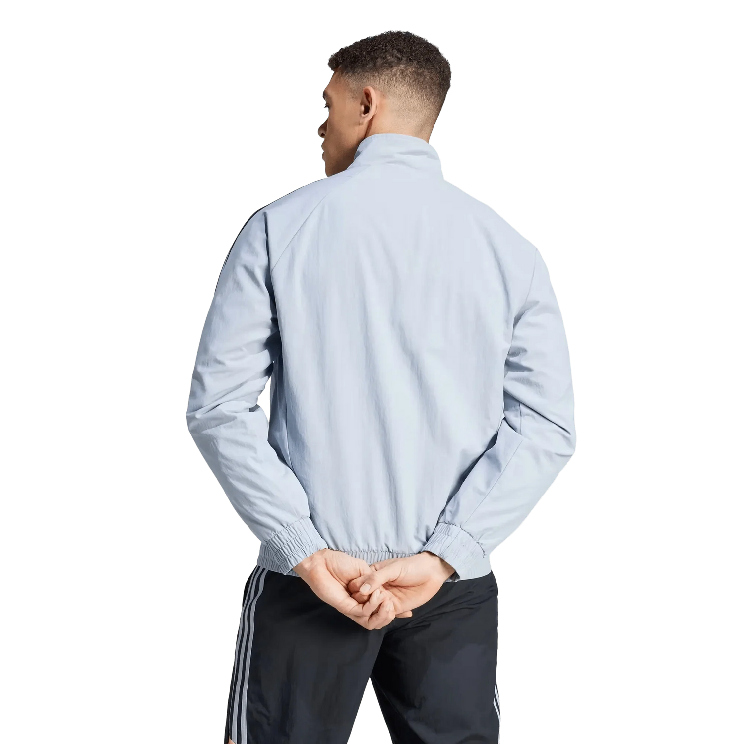 2024/2025 Juventus Light Blue & Black Full Zipper Jacket + Long Pants