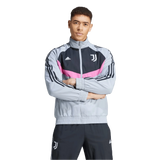 2024/2025 Juventus Light Blue & Black Full Zipper Jacket + Long Pants