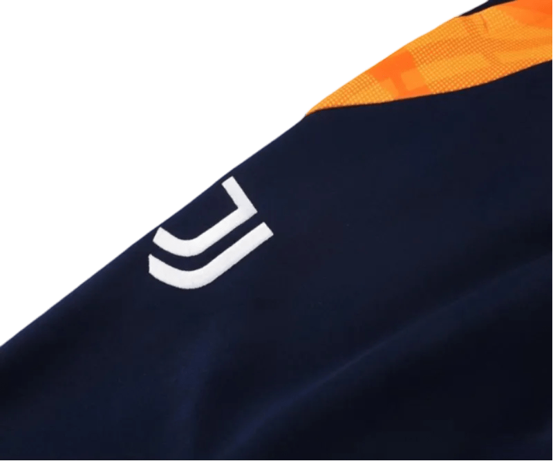 2024/2025 Juventus Orange Full Zipper Jacket + Long Pants