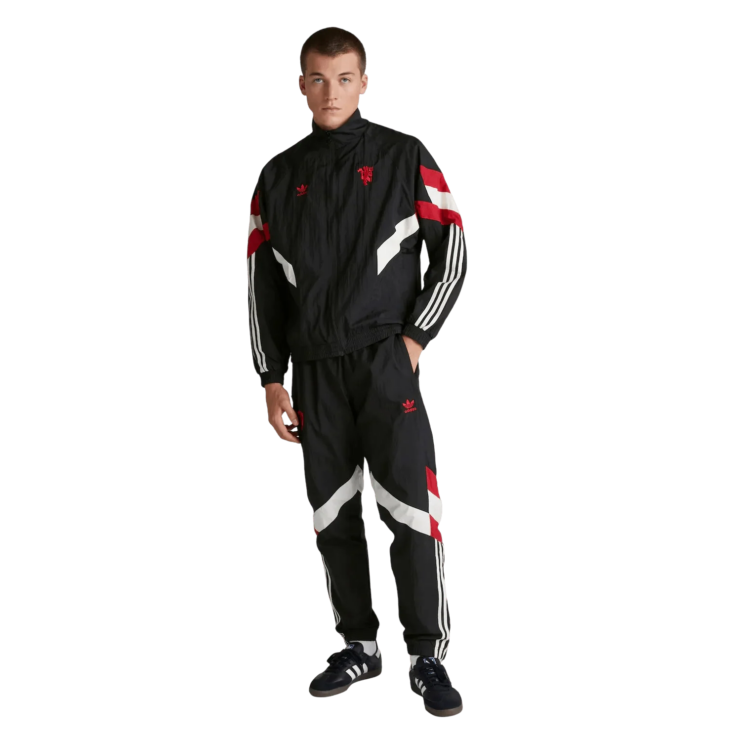 2024/2025 Newton Heath Black Full Zipper Jacket + Long Pants