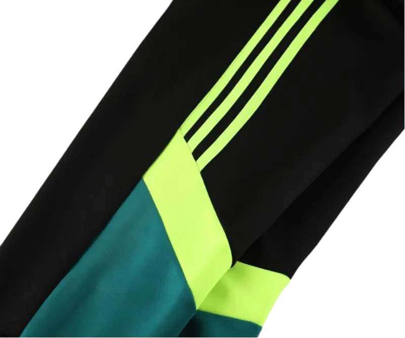 2024/2025 Newton Heath Black & Green Full Zipper Jacket + Long Pants