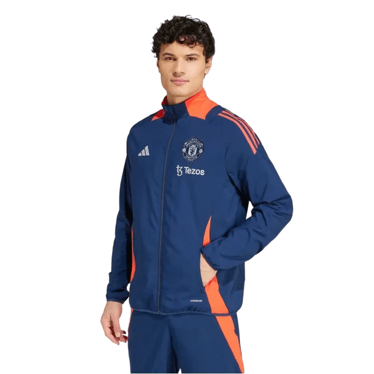 2024/2025 Newton Heath Navy & Orange Full Zipper Jacket + Long Pants