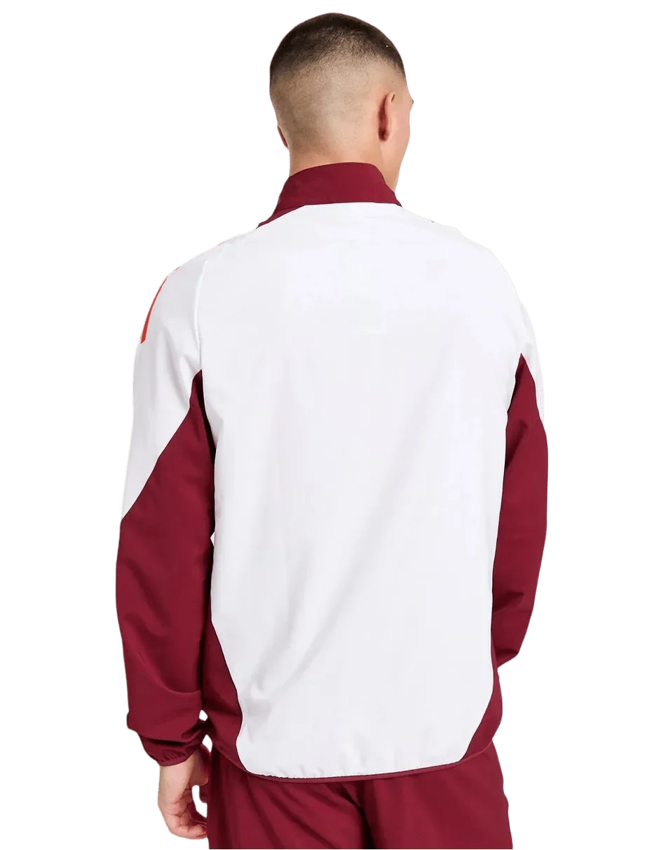 2024/2025 Roma White Full Zipper Jacket + Long Pants