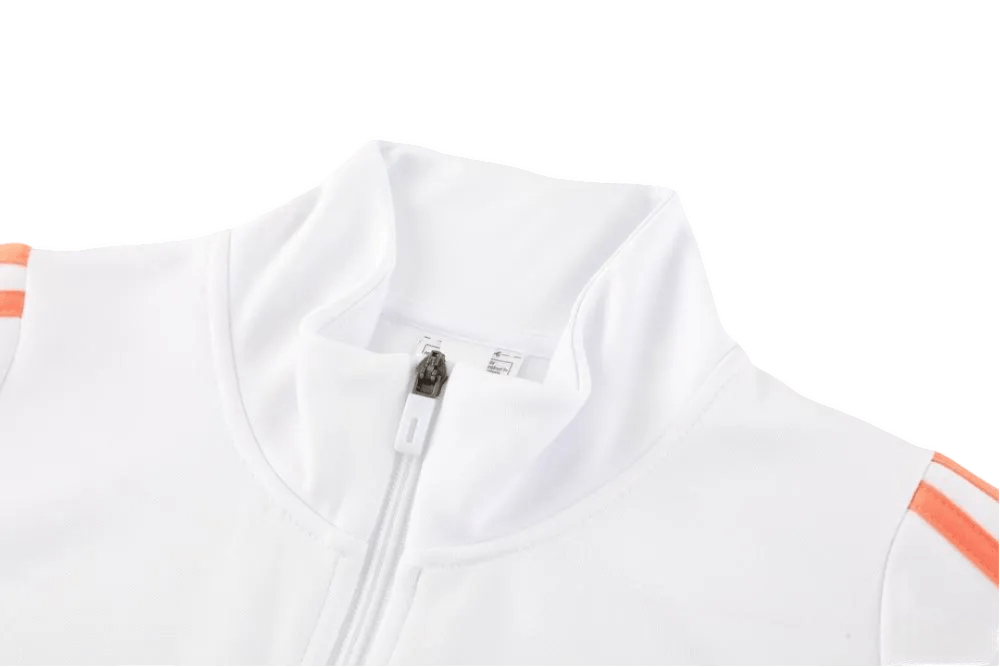 2024/2025 Roma White Full Zipper Jacket + Long Pants